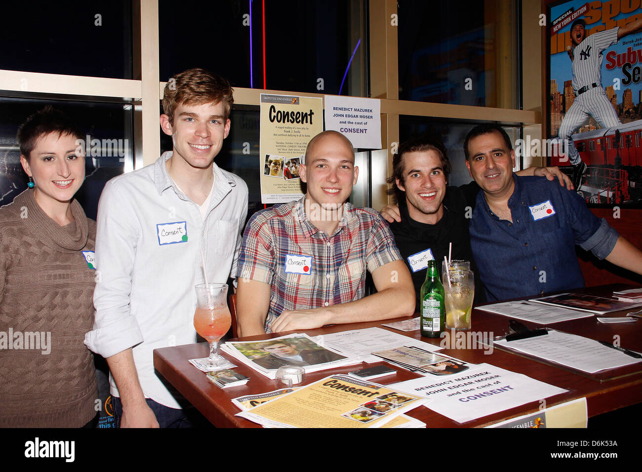 Chelsie Shipley, John Edgar Moser, Eric LaPointe, Benedict Mazurek, Frank J. Avella "Männer Ereignis", das größte Gay soziale und Stockfoto