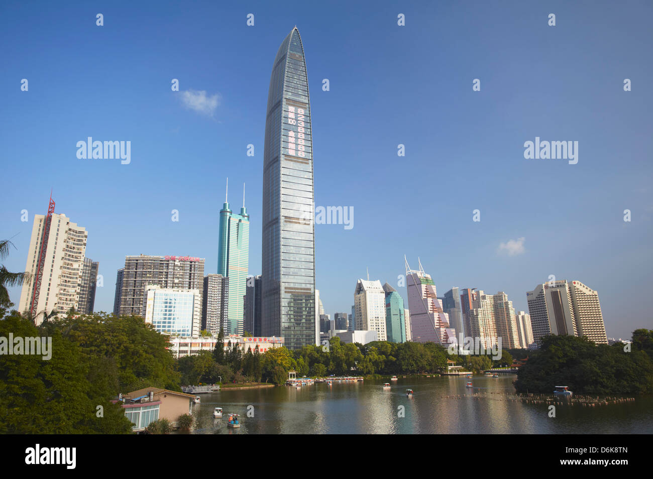 Kingkey 100 Finance Building, Shenzhen, Guangdong, China, Asien Stockfoto