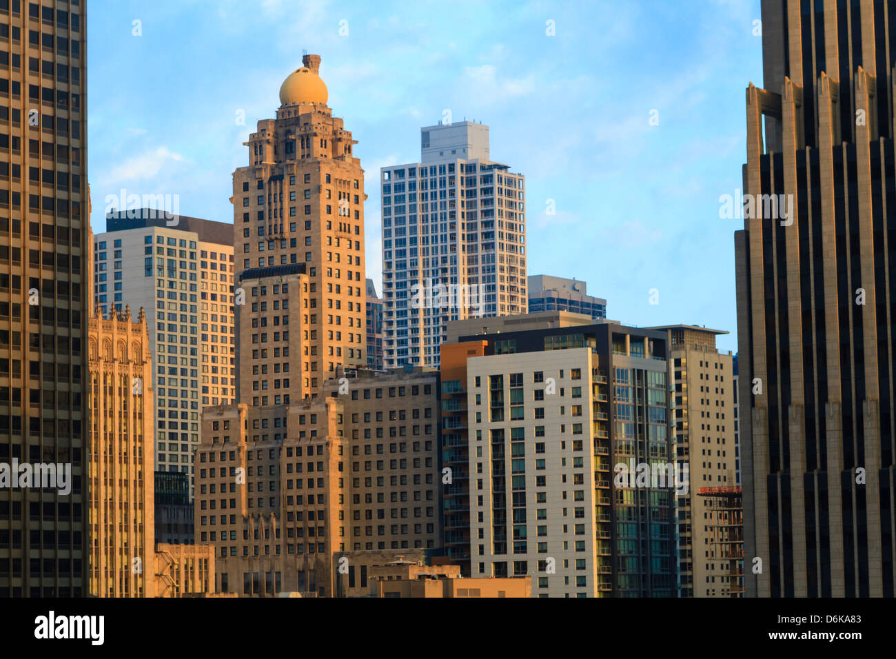 Wolkenkratzer, Chicago, Illinois, Vereinigte Staaten von Amerika, Nordamerika Stockfoto
