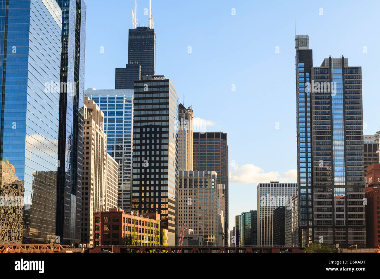 Wolkenkratzer, Chicago, Illinois, Vereinigte Staaten von Amerika, Nordamerika Stockfoto