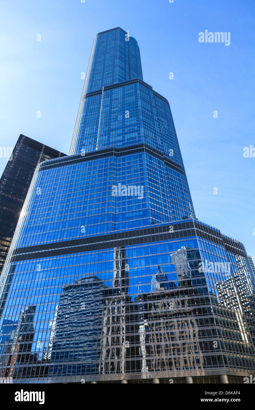 Trump Tower, Chicago, Illinois, Vereinigte Staaten von Amerika, Nordamerika Stockfoto