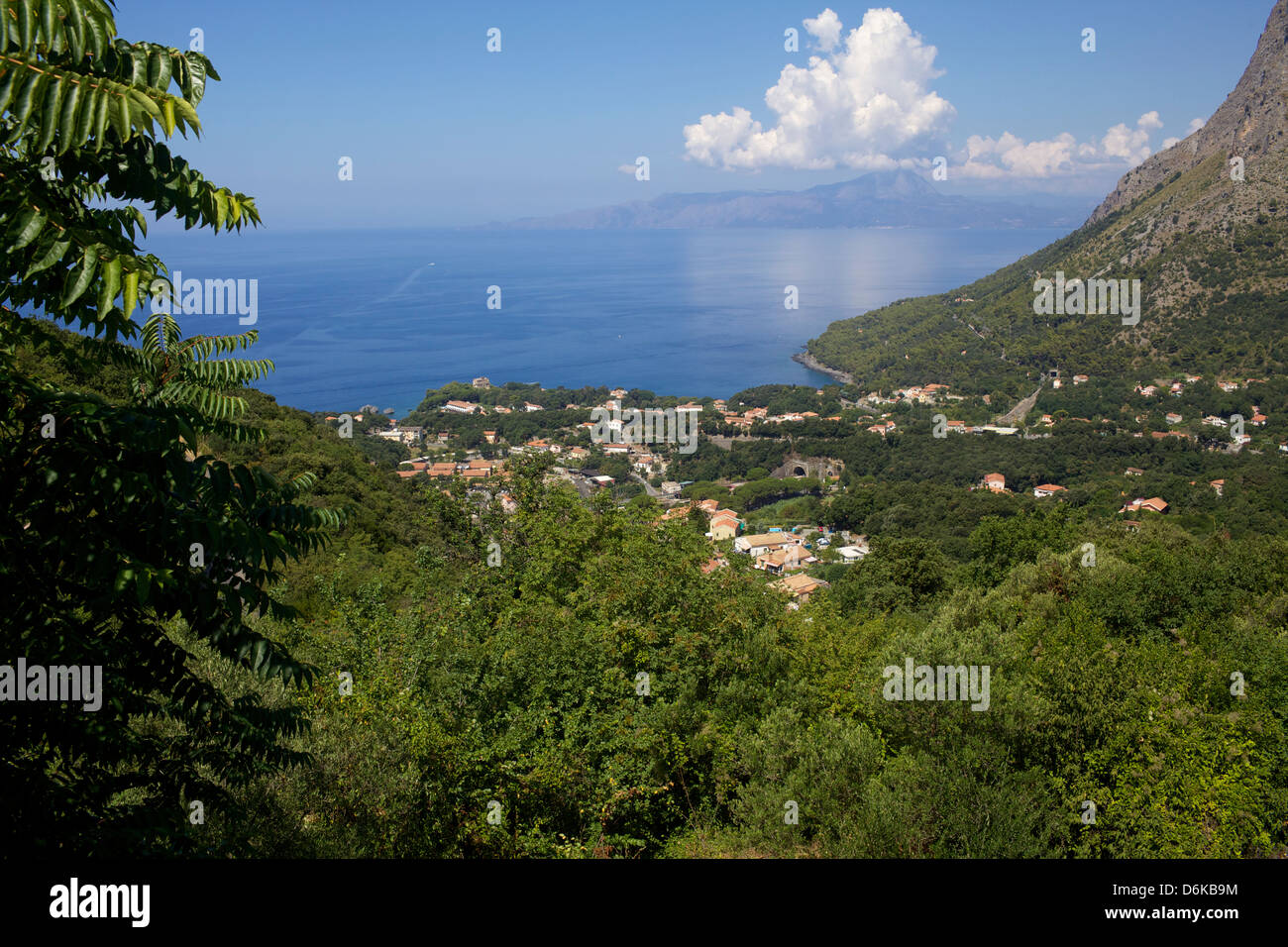 Blick auf die Küste, Maratea, Tyrrhenischen Meer, Basilikata, Italien, Europa Stockfoto