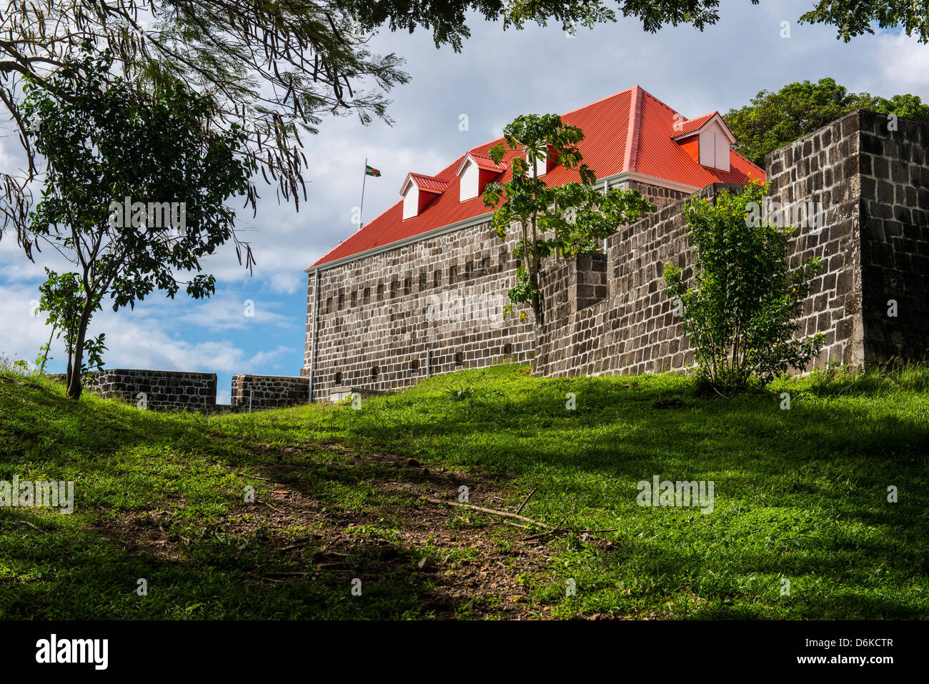 Alte britische Fort Shirley, Dominica, West Indies, Karibik, Mittelamerika Stockfoto
