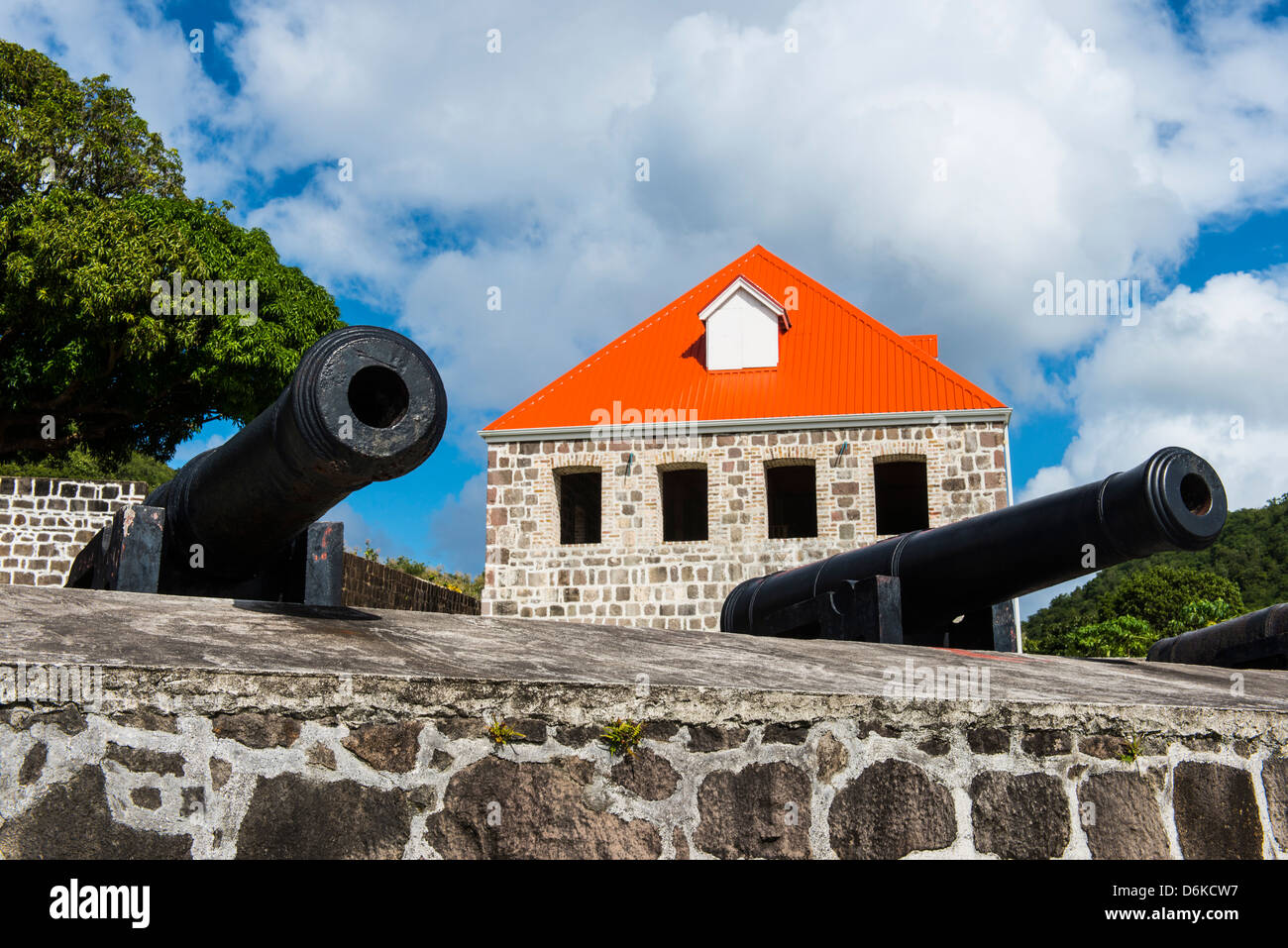 Alte britische Fort Shirley, Dominica, West Indies, Karibik, Mittelamerika Stockfoto