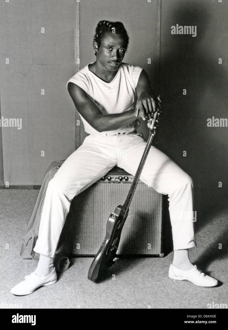 PHIL FEARON Promo-Foto von UK-Rock-Sängerin mit Galaxy und Musikproduzent über 1985 Stockfoto