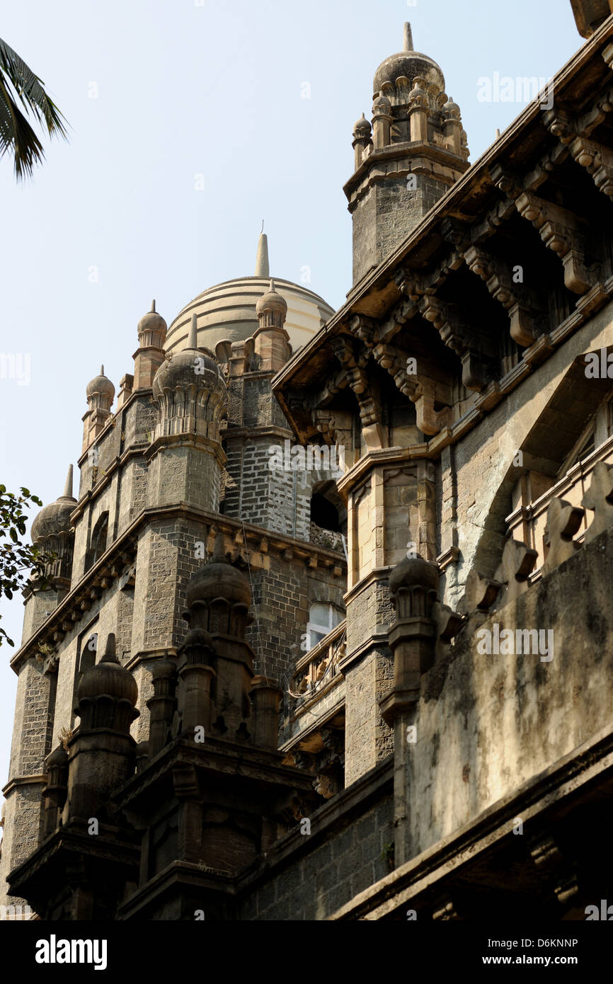Detail der indischen Architektur, Postgebäude in Bombay, Mumbai, Indien Stockfoto