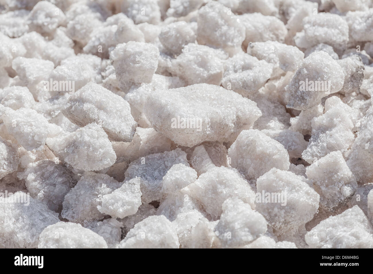 Salzkristalle Nahaufnahme kommerzielle Produktion Stockfoto