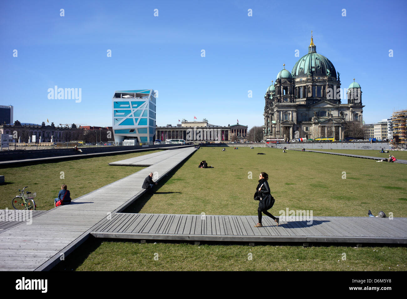Berlin, Deutschland, Schlossplatz in Berlin-Mitte Stockfoto