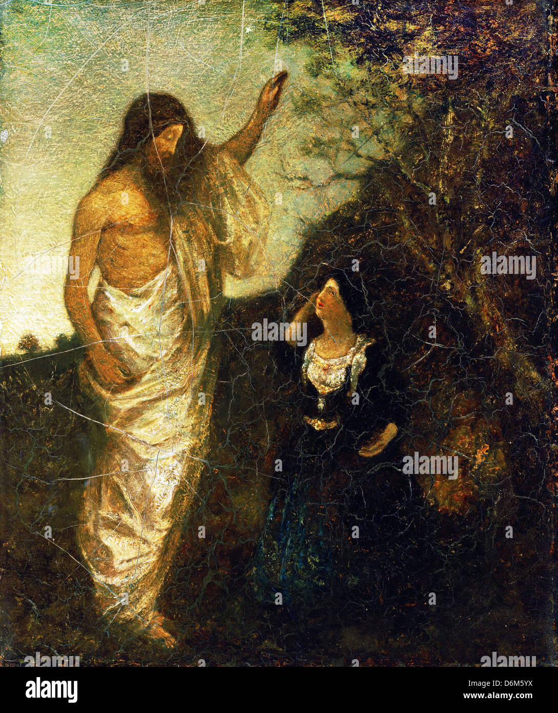 Albert Pinkham Ryder, Auferstehung 1885 Öl auf Leinwand. Phillips Collection, Washington, D.C., USA Stockfoto