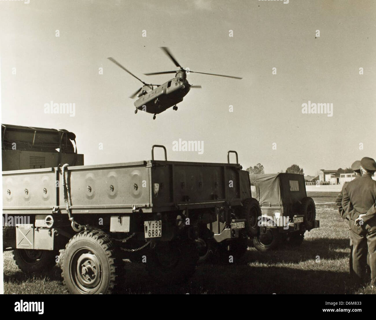 CH-47 Chinook während europäische 1967 Demo tour NHHS Foto Stockfoto