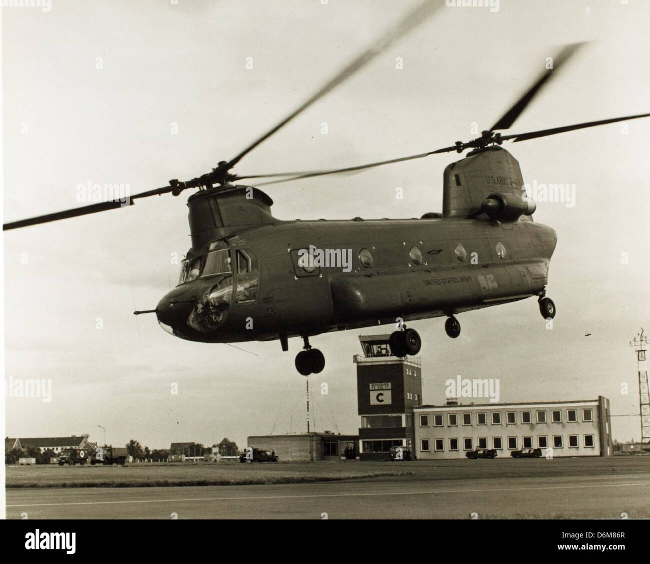 CH-47 Chinook während europäische 1967 Demo tour NHHS Foto Stockfoto