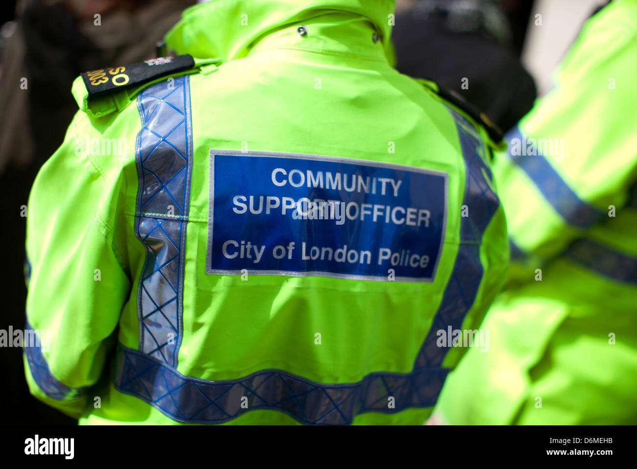 Eine Stadt von London PCSO - Gemeinschaft Unterstützung Polizist Stockfoto