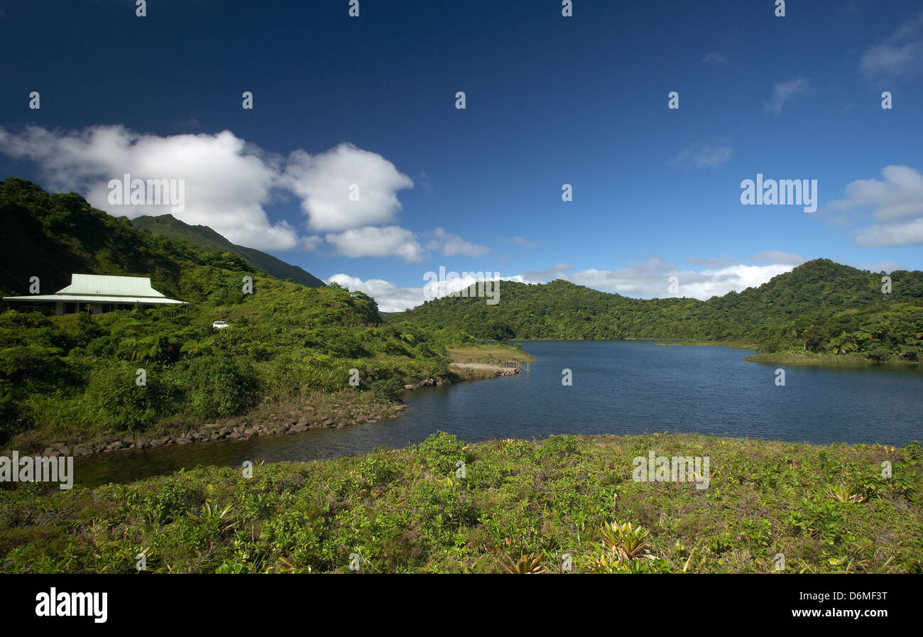 Laudat, Dominica, der Süßwassersee im Morne Trois Pitons National Park Stockfoto