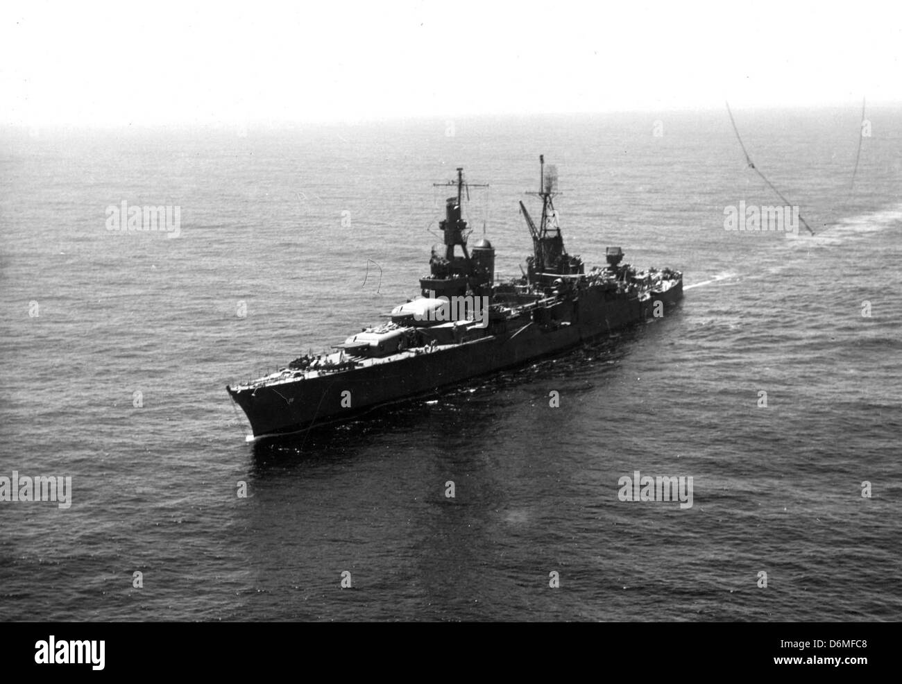 CA-35, USS Indianapolis, 1943 e Stockfoto
