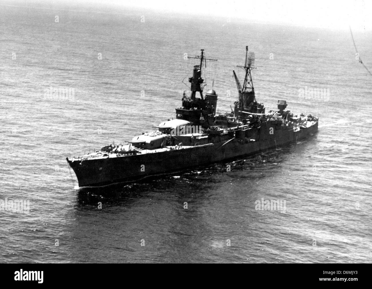 CA-35, USS Indianapolis, 1943 eine Stockfoto