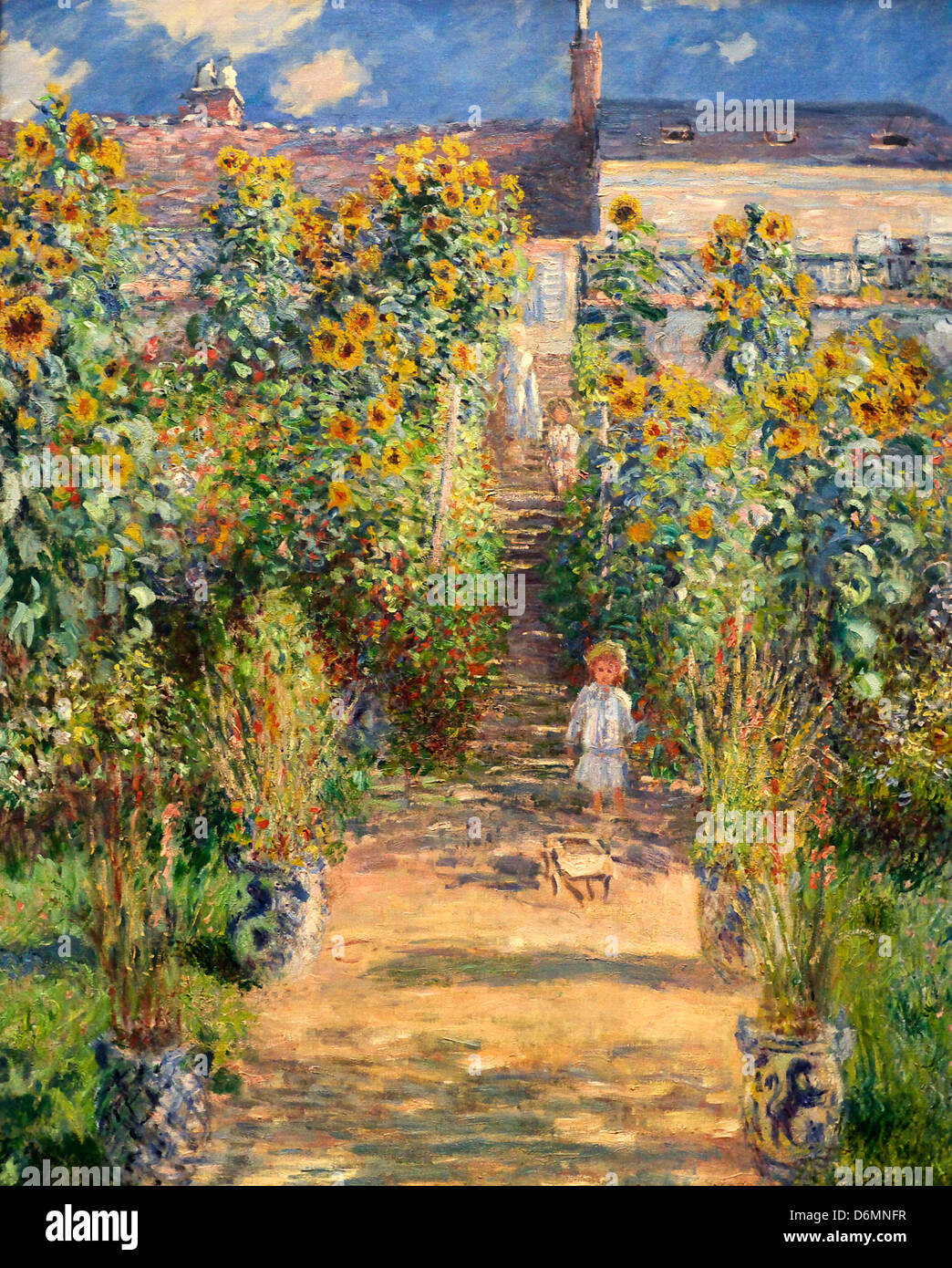 Die Künstler-Garten bei Vetheuil von Claude Monet Stockfoto