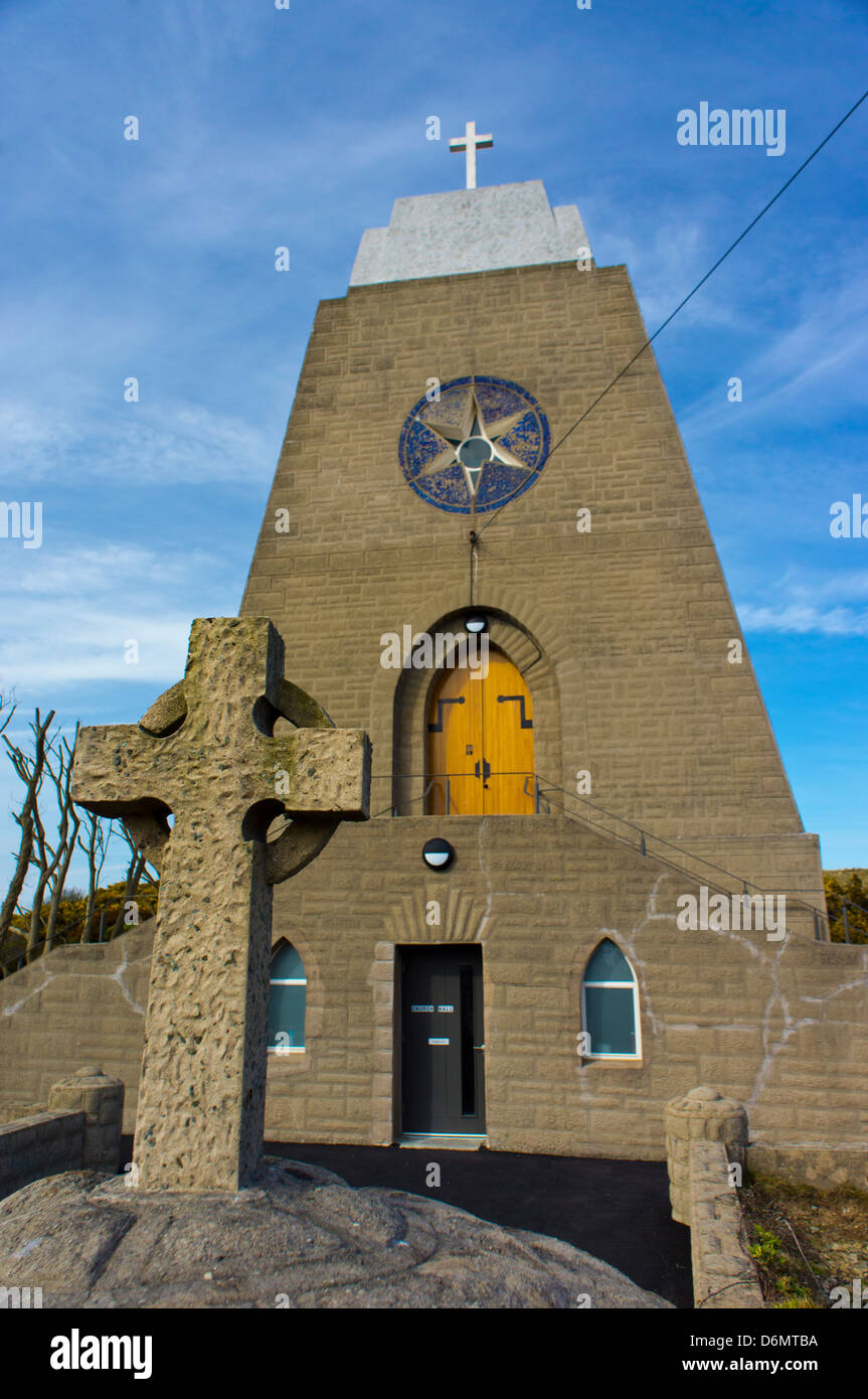 Katholische Kirche Bull Bay Road Amlwch Anglesey North Wales Uk Stockfoto