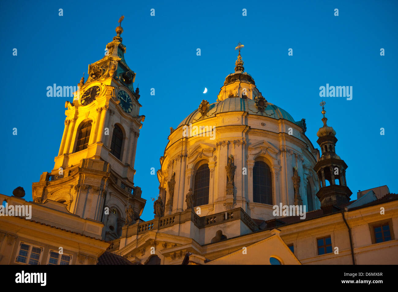 St.-Nikolaus-Kirche, Prag Stockfoto