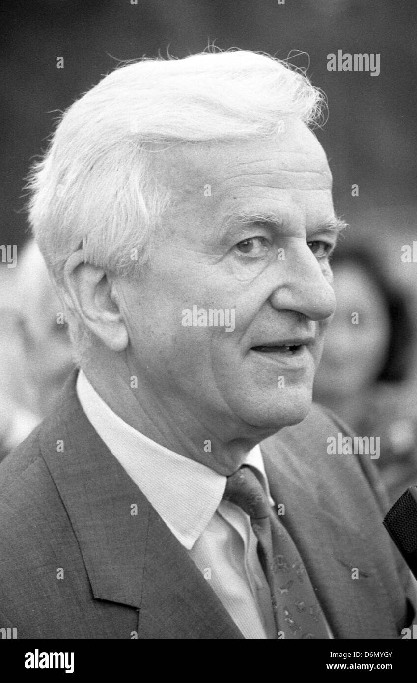 CDU, Bundespräsident, Richard von Weizsaecker, Hoppe Garten, Deutschland Stockfoto