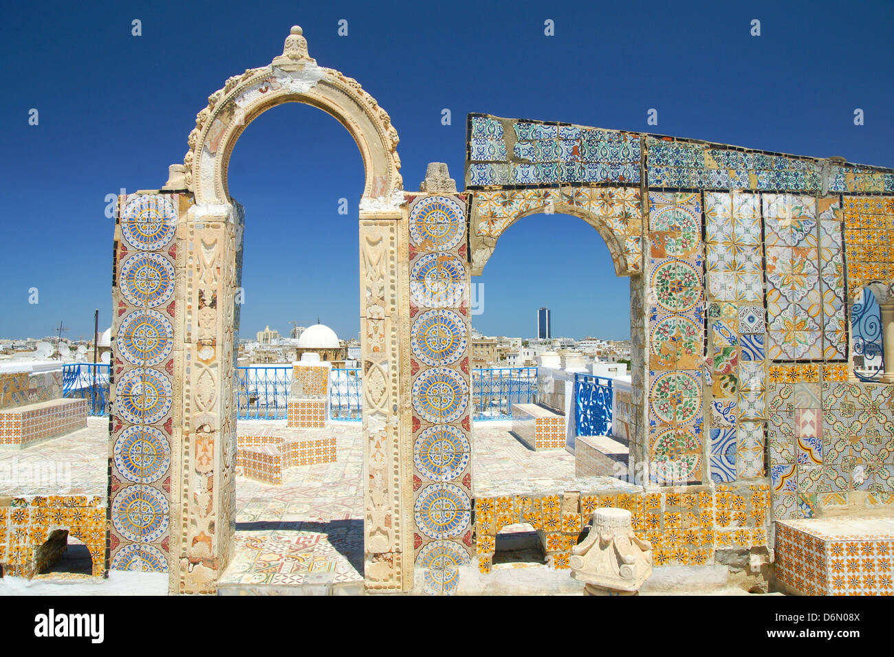 Historische tunesische Architektur Stockfoto