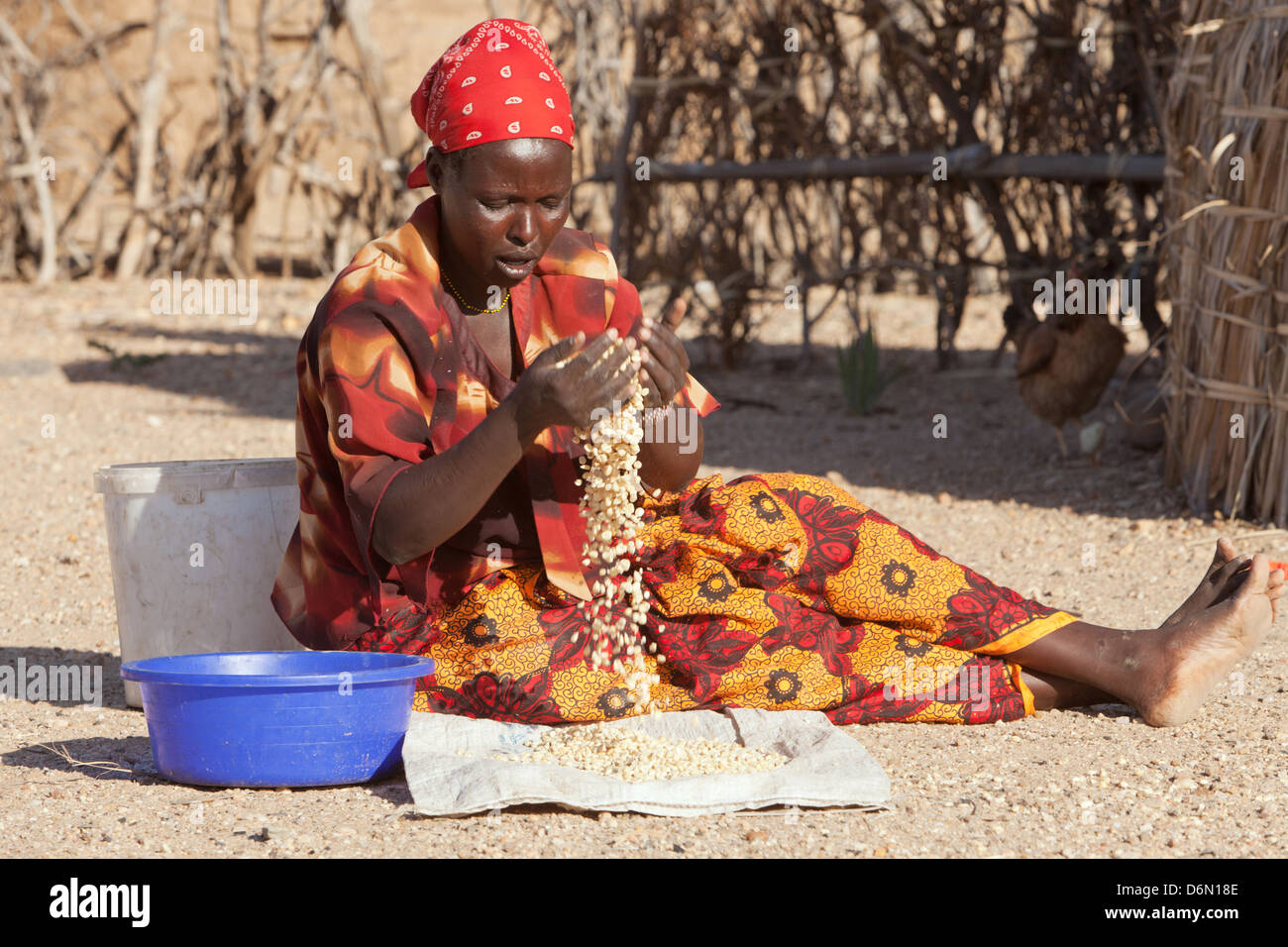 Lodwar, Turkana, Alice Kodet, Teilnehmer der Mutter-zu-Mutter-Ausschüsse Stockfoto