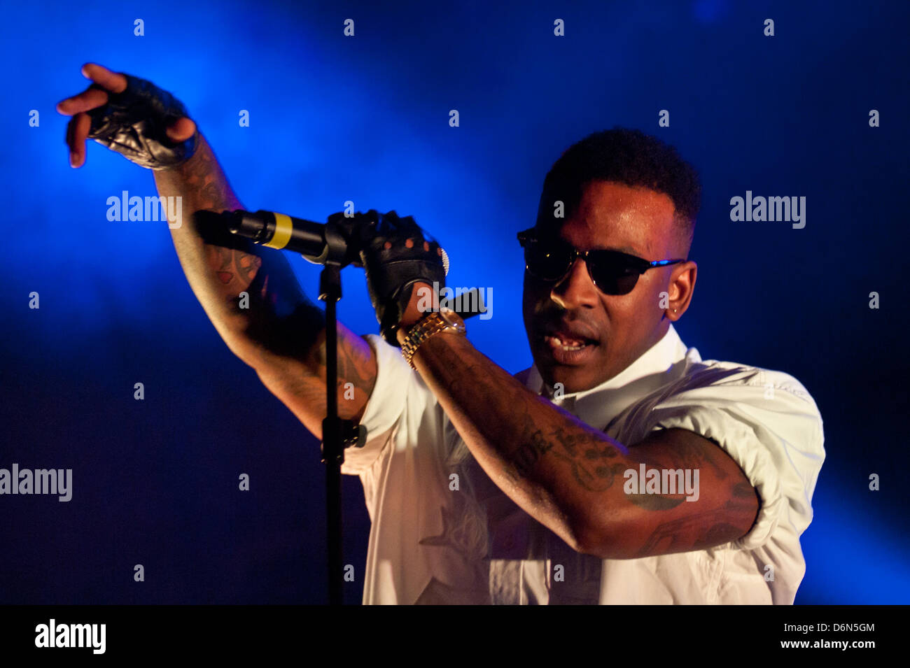 London, UK - 20. April 2013: Skepta tritt während der junge besser kennen zu lernen-Gig im Forum in London Stockfoto