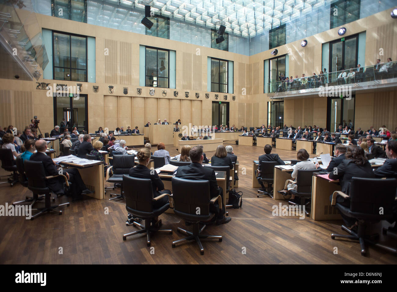 Berlin, Deutschland, in der Sitzung des Federal Council Chamber Stockfoto