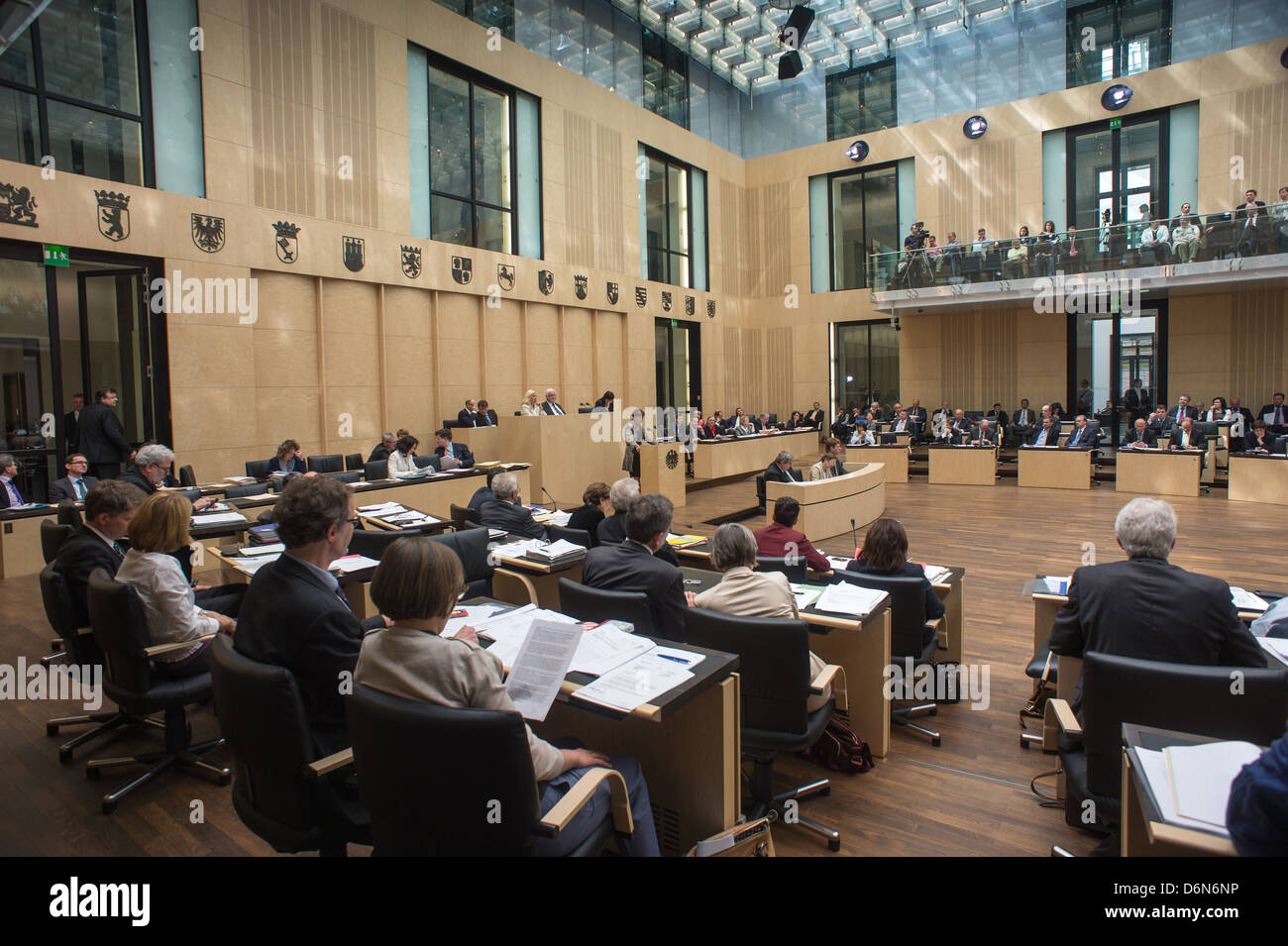 Berlin, Deutschland, in der Sitzung des Federal Council Chamber Stockfoto