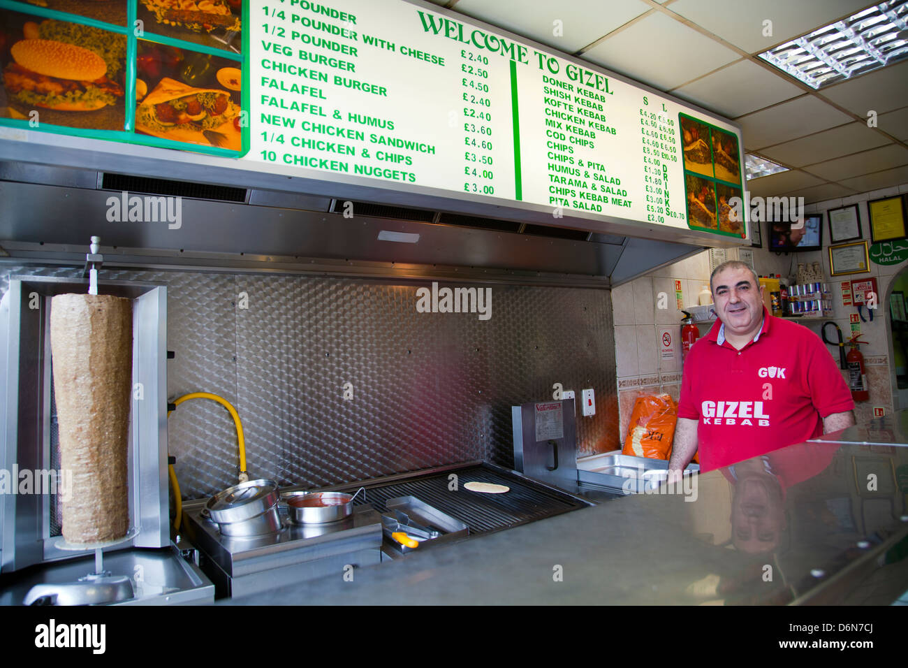 Kebab Shop In Clapham Common London Uk Stockfotografie Alamy