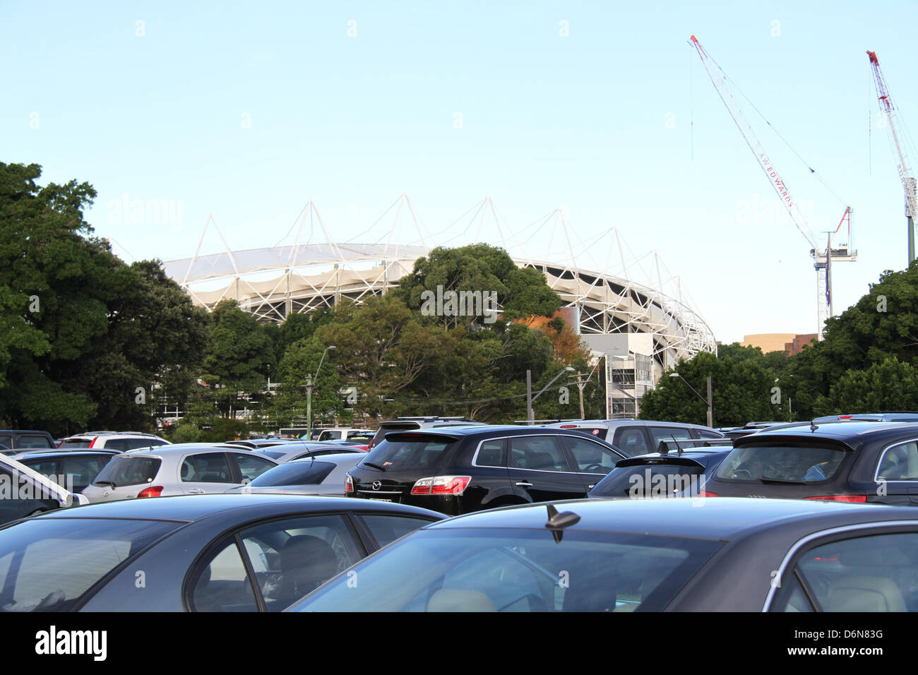 Central Coast Mariners Fans waren Jubel nach dem Sieg der A-League-Fußball-Finale gegen Western Sydney Wanderers, besiegen sie 2-0 im Allianz-Stadion in Moore Park, Sydney. Kredit: Kredit: Richard Milnes / Alamy Live News. Stockfoto