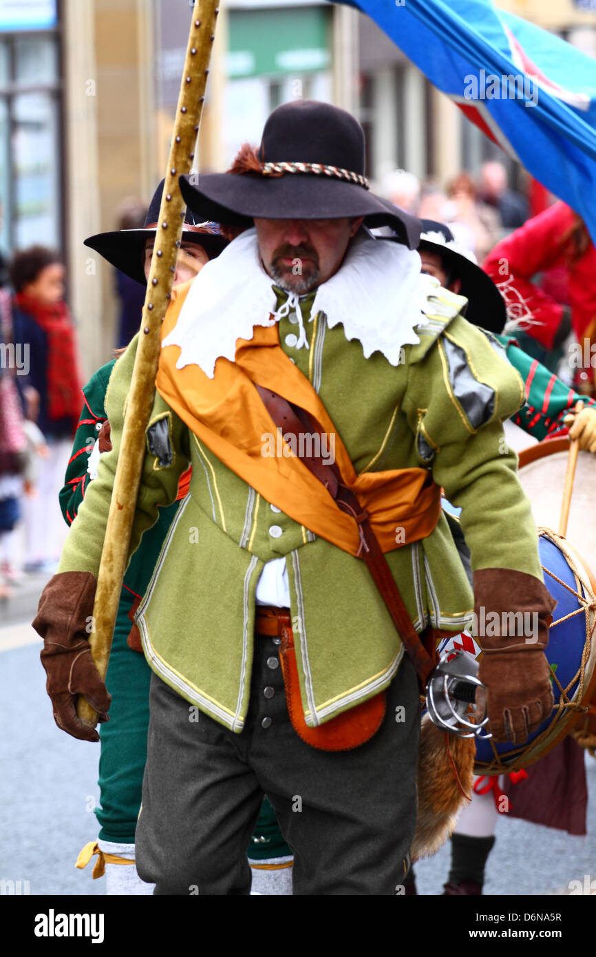 St Georges Tagesparade, Morley Nr Leeds 2013 Stockfoto