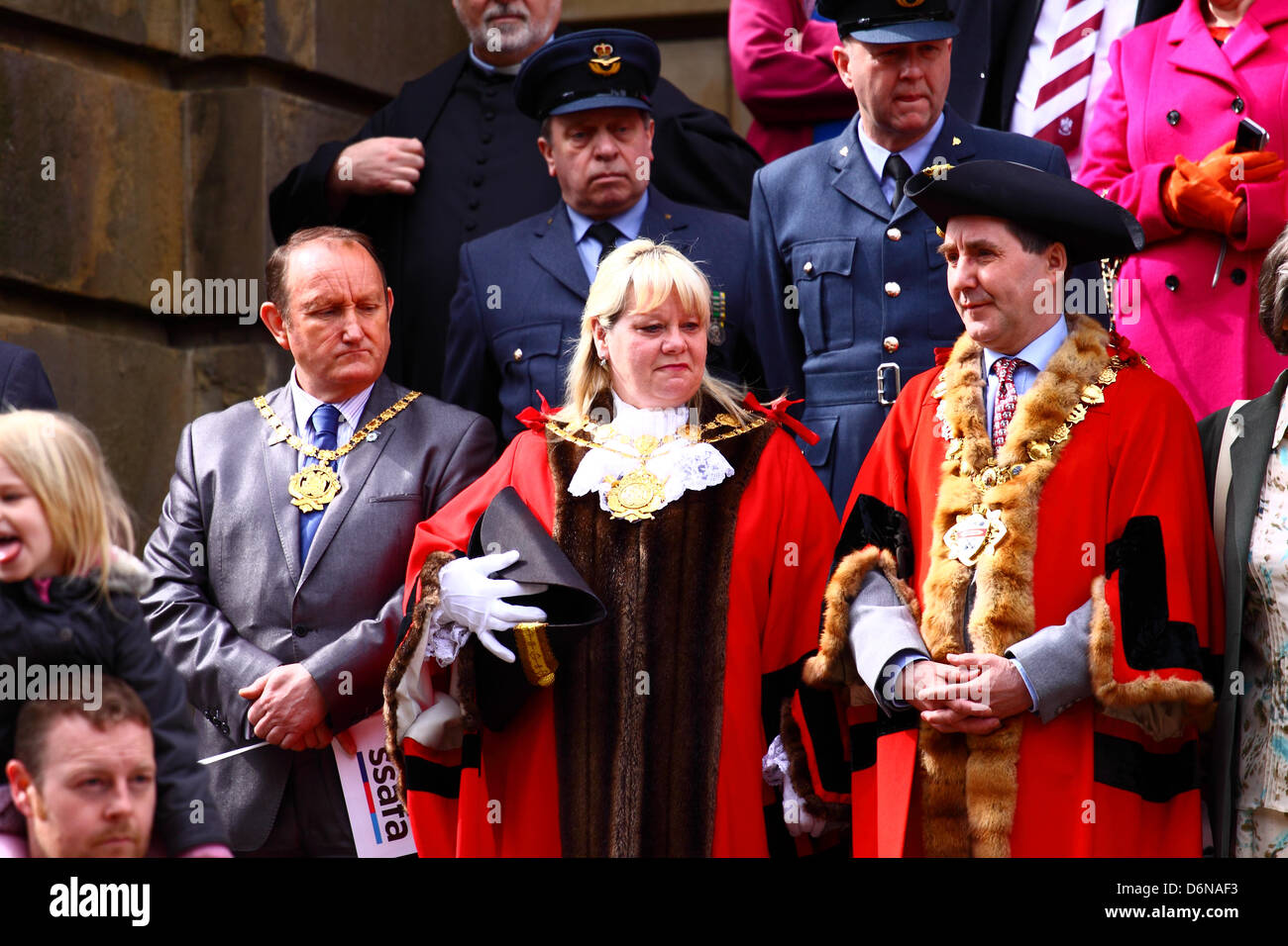 St Georges Tagesparade, Morley Nr Leeds 2013 Stockfoto