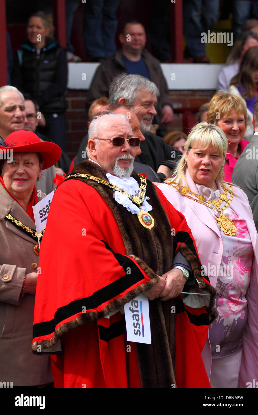 St Georges Tagesparade, Morley Nr Leeds 2013 Stockfoto