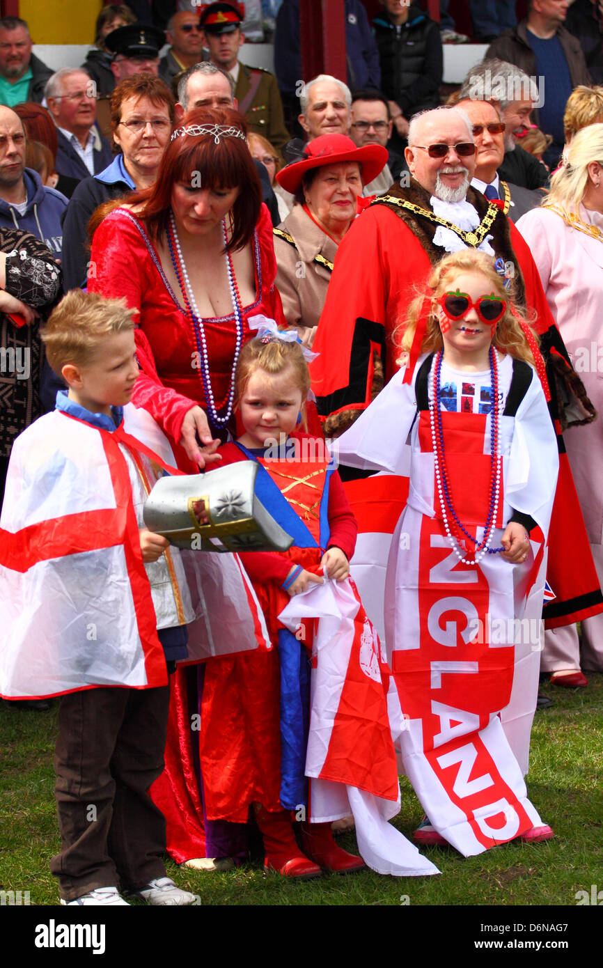 St Georges Tagesparade, Morley Nr Leeds 2013 Stockfoto