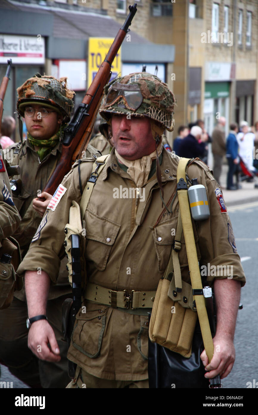 St Georges Tagesparade, Morley Nr Leeds 2013 Stockfoto