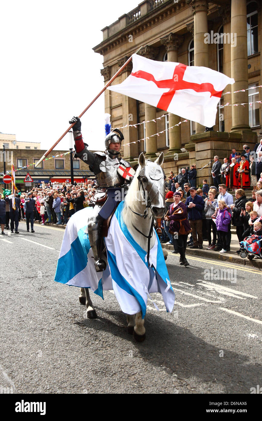 St Georges Tagesparade, Morley Nr Leeds 2013 Stockfoto