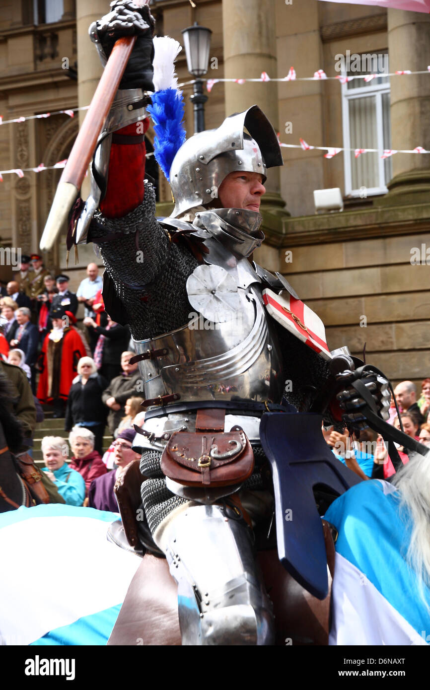 St Georges Tagesparade, Morley Nr Leeds 2013 Stockfoto