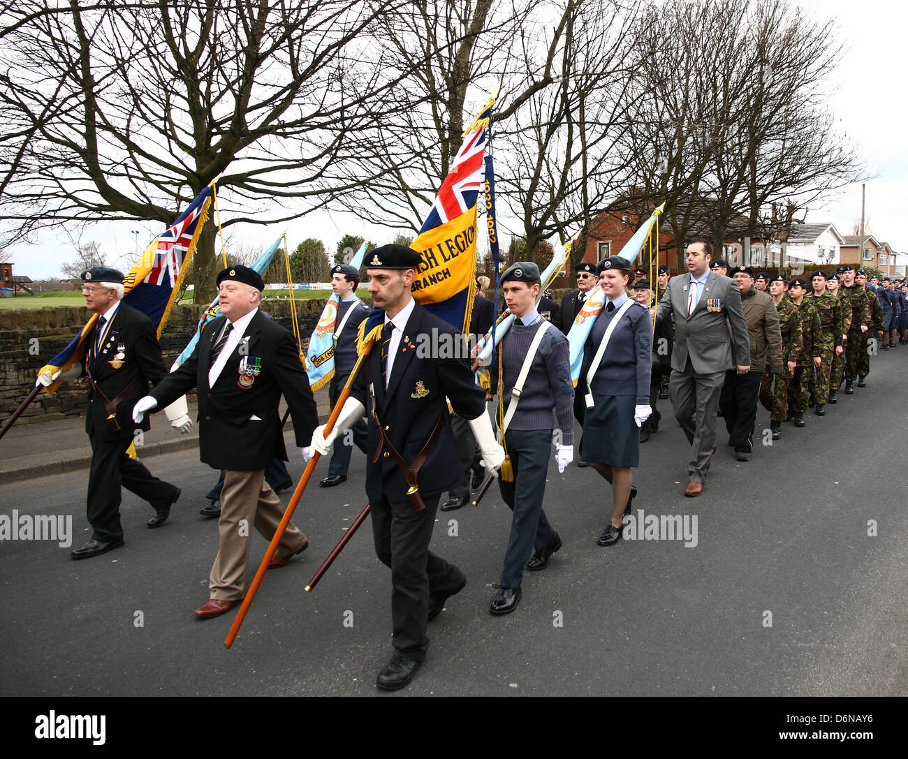 St Georges Tagesparade, Morley Nr Leeds 2013 Stockfoto