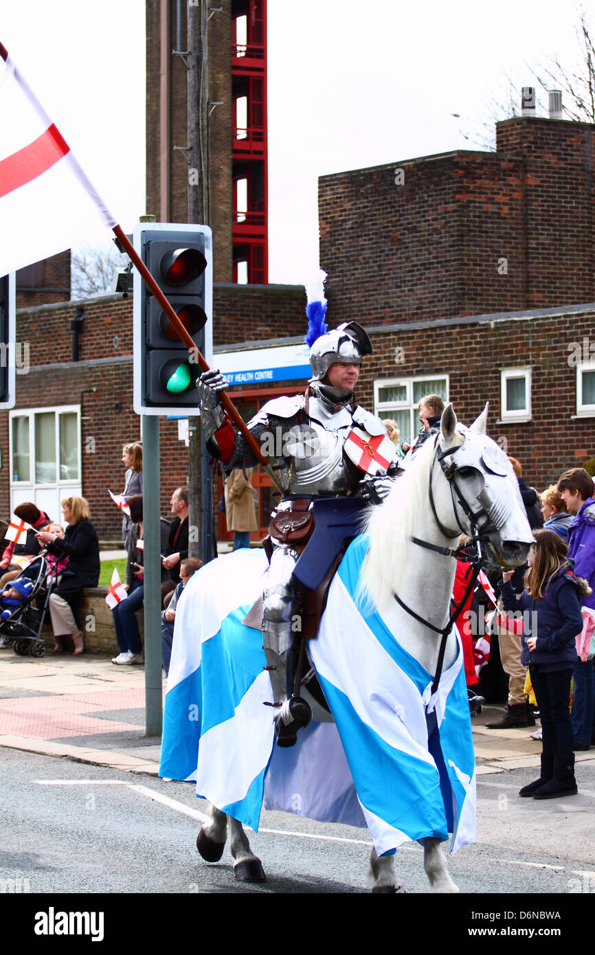 St Georges Tagesparade, Morley Nr Leeds 2013 Stockfoto