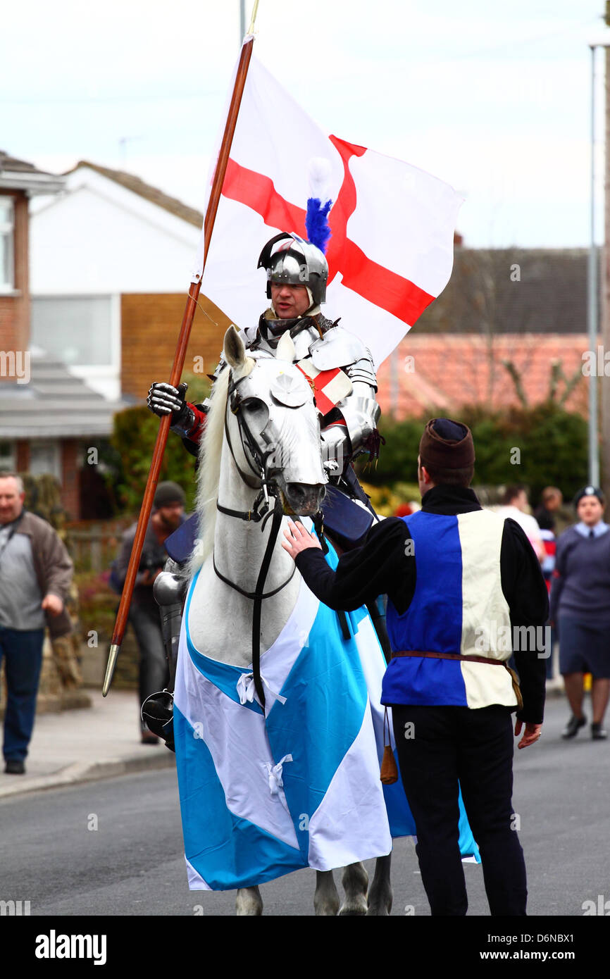 St Georges Tagesparade, Morley Nr Leeds 2013 Stockfoto