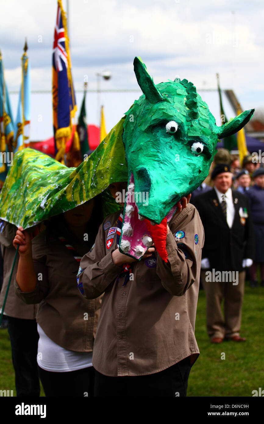 St Georges Tagesparade, Morley Nr Leeds 2013 Stockfoto