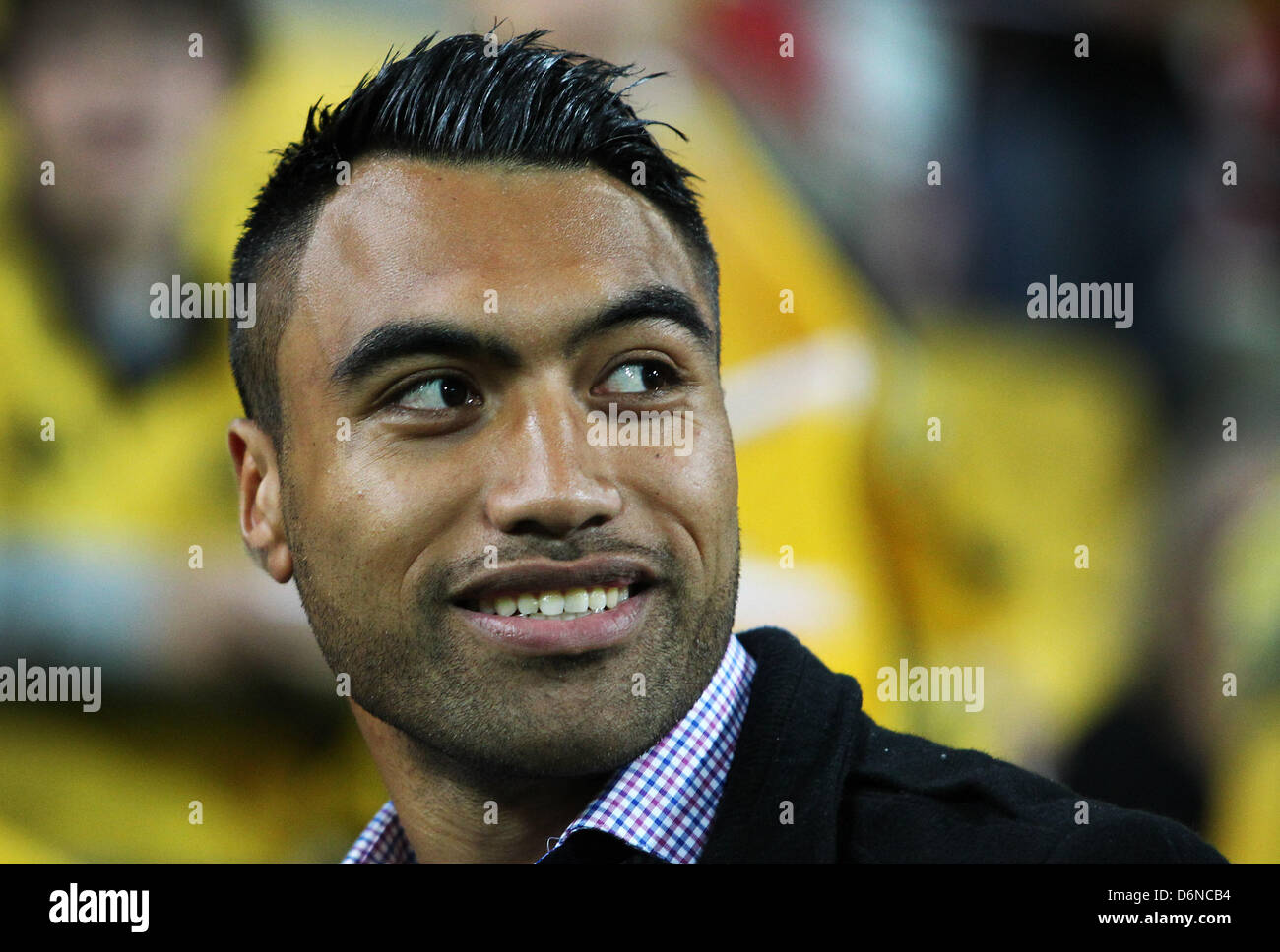 19.04.2013. Wellington, Neuseeland.  Orkan Versusictor Vito Uhren das Match. Investec Super Rugby, Hurrikane V-Force Westpac Stadium, Wellington, Neuseeland. Stockfoto