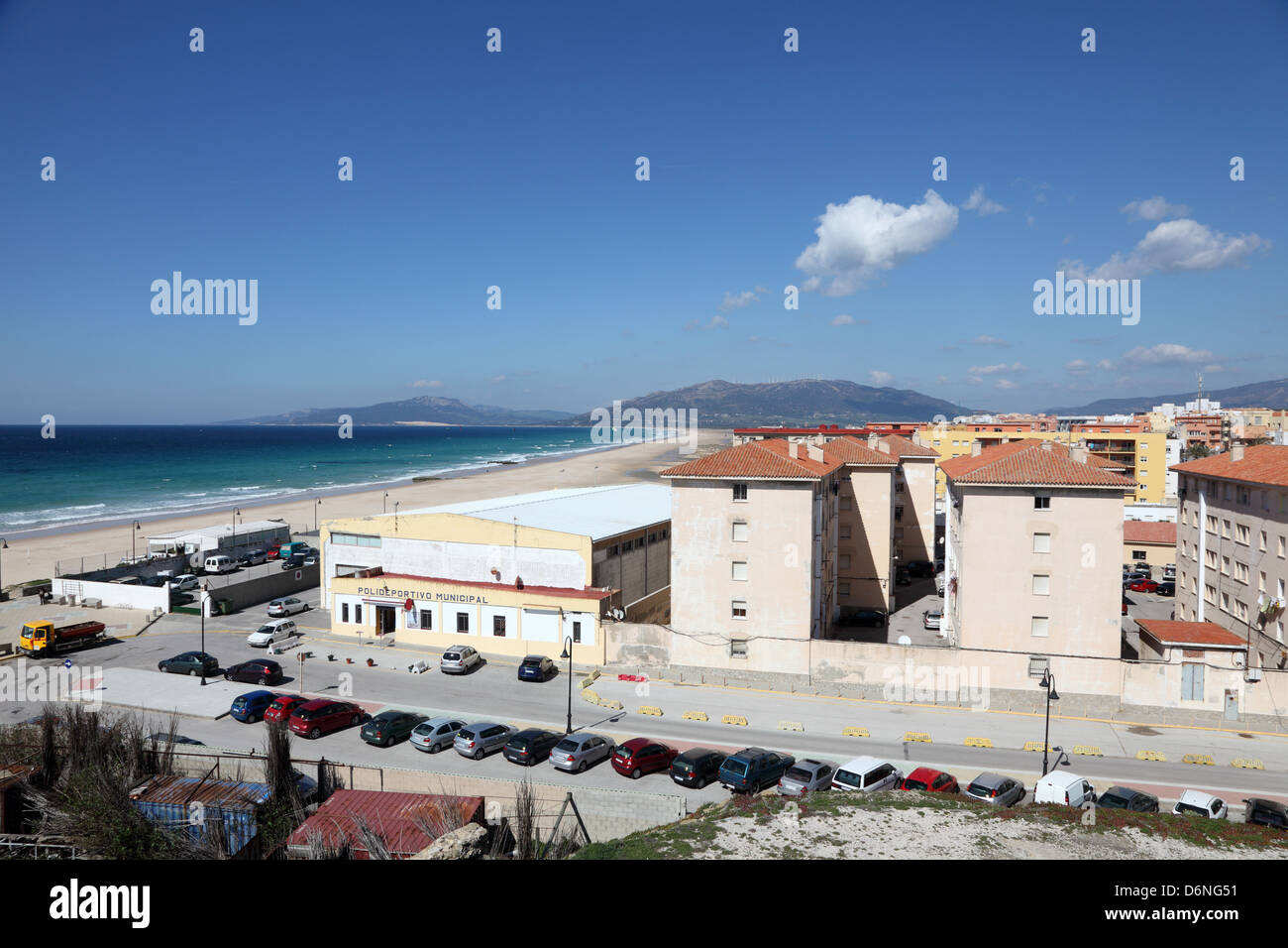 Atlantik-Strand in Tarifa, Provinz Cádiz, Andalusien Spanien Stockfoto