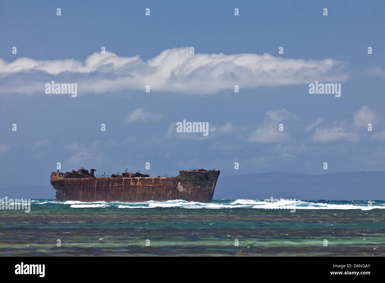 Schiffbruch erleiden Sie, Strand, Lana ' i, Hawaii Stockfoto