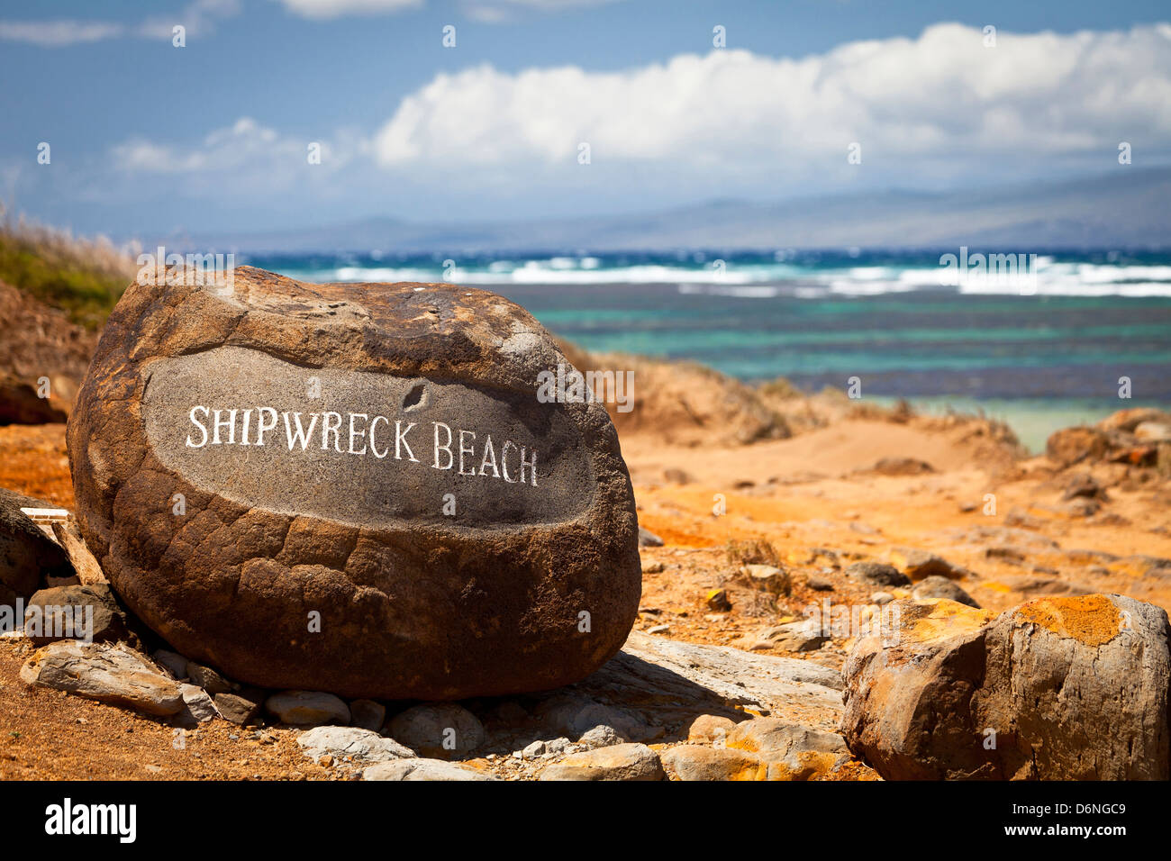 Schiffbruch erleiden Sie, Strand, Lana ' i, Hawaii Stockfoto