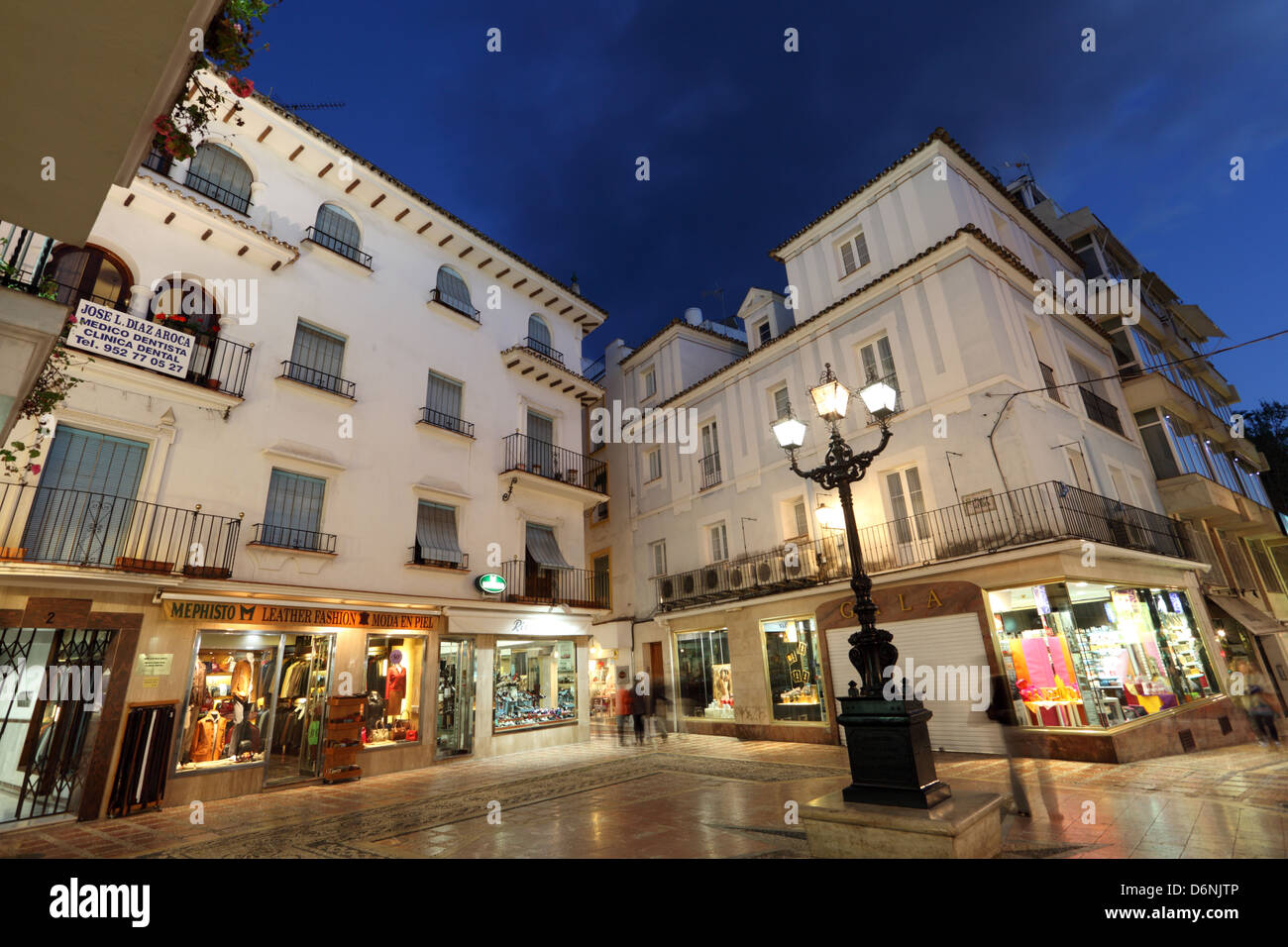 Platz in der Stadt Marbella, Andalusien Spanien Stockfoto
