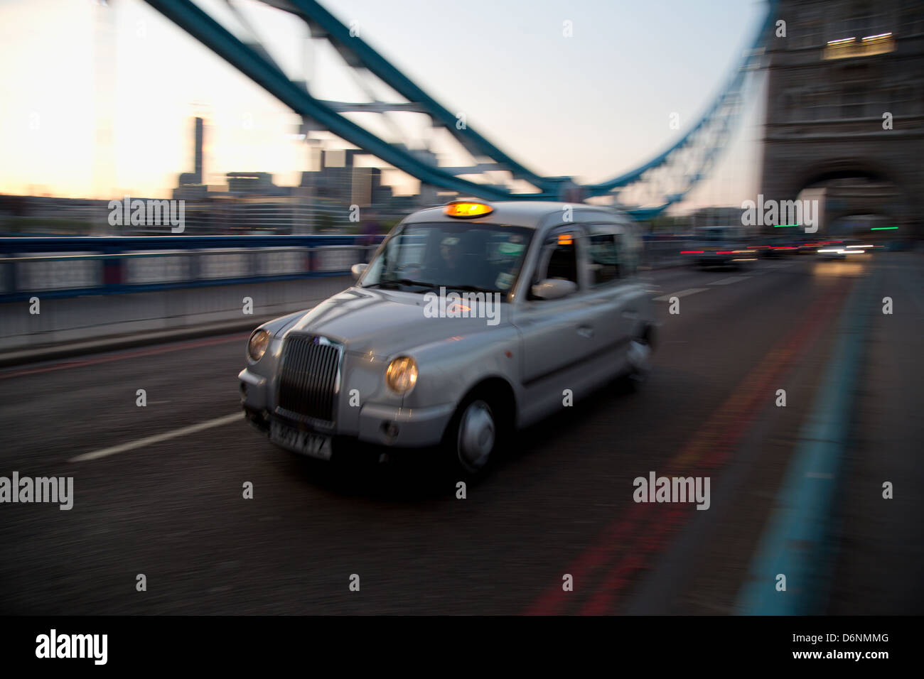 London, Vereinigtes Königreich, typische Londoner taxi Stockfoto