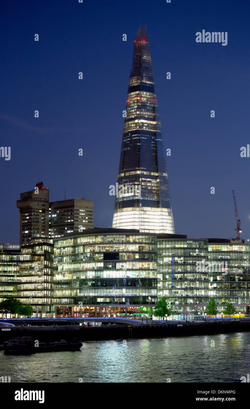 London, Vereinigtes Königreich, die Scherbe (Splitter), der höchste Wolkenkratzer in Westeuropa Stockfoto