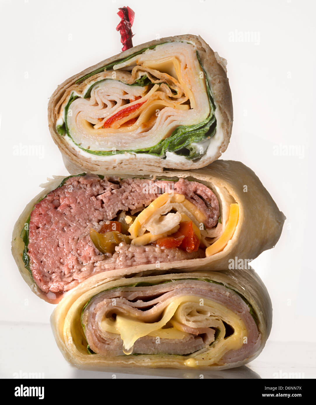 Sandwich-wrap Stockfoto