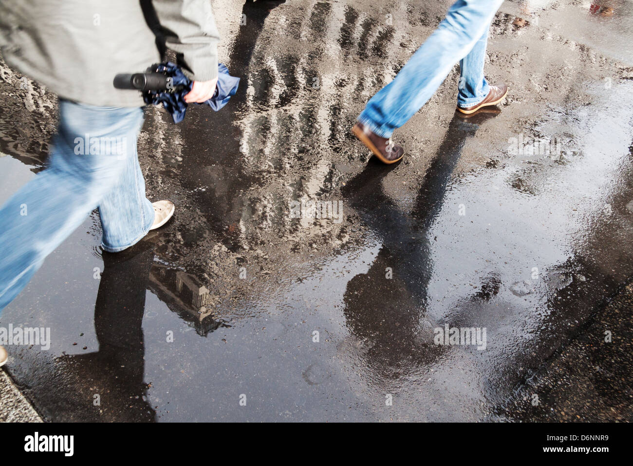 Berlin, Deutschland, Passatwinde an einem regnerischen Tag Stockfoto